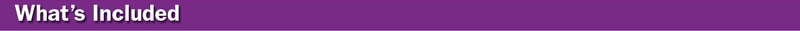 What's included banner