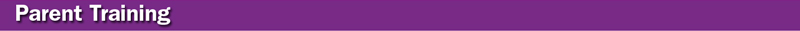 Parent Training Banner