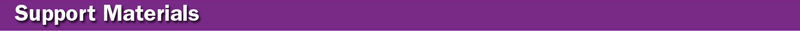 Support Materials banner