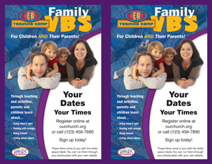 Family VBS Event Fliers