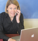 Joanne working photo