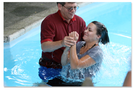 Scott baptising